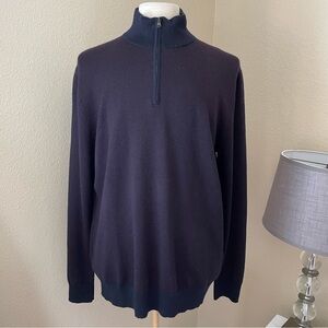 Banana Republic Italian Merino Yarn by Baruffa Quarter
Zip Pull Over Sweater